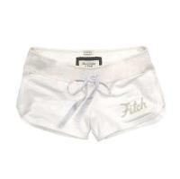 dames abercrombie athletic shorts wit Kleren Outlet v7a0l362